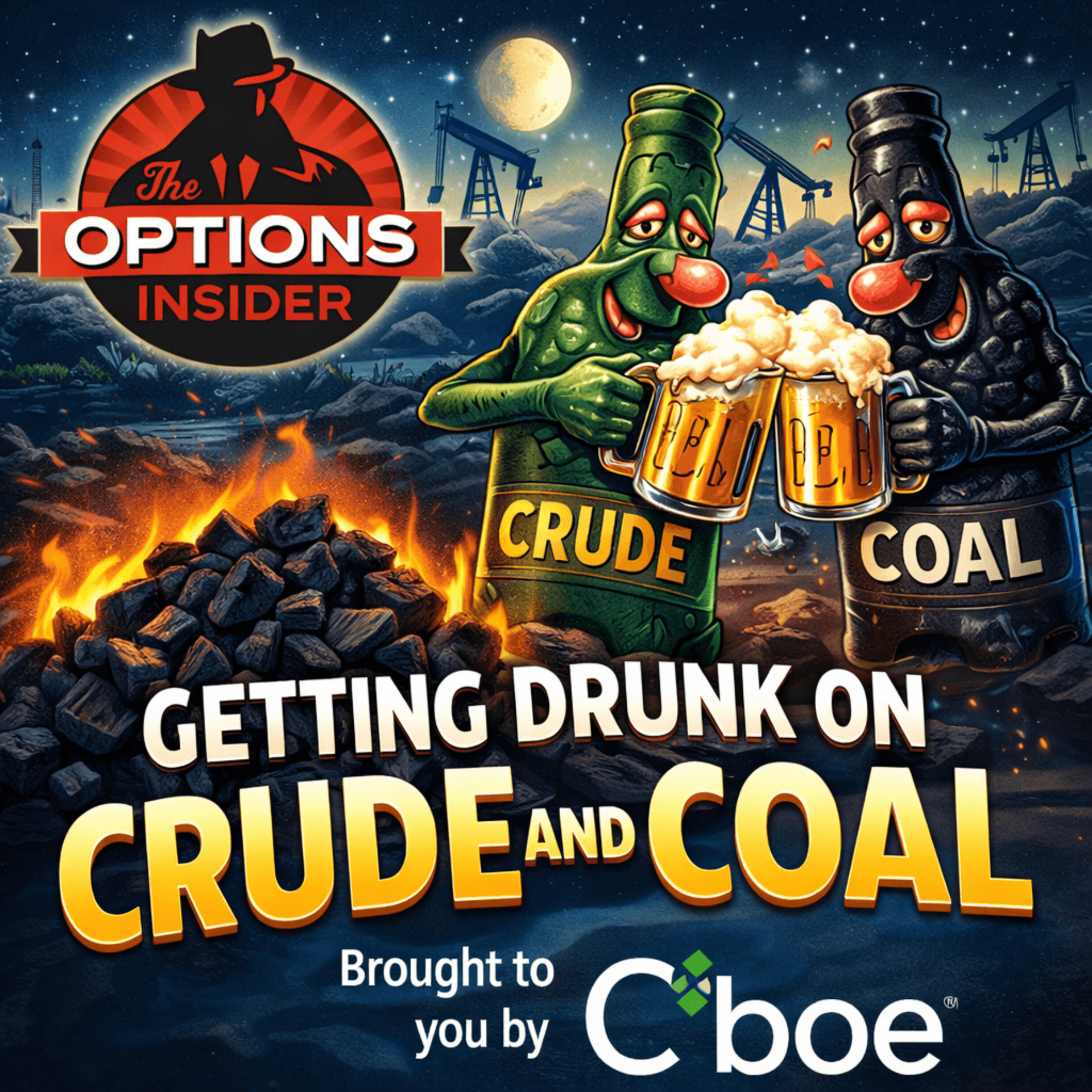 The Option Block 1453: Getting Drunk on Crude and Coal - The Options Insider Radio Network cover