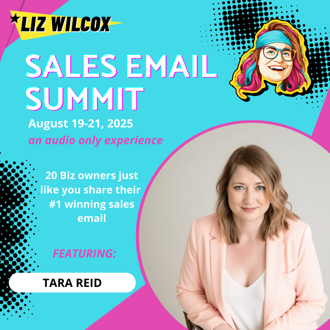 *SALES EMAIL SUMMIT* Tara Reid – quiz conversions over 15% - The Email Sound Booth with Liz Wilcox cover
