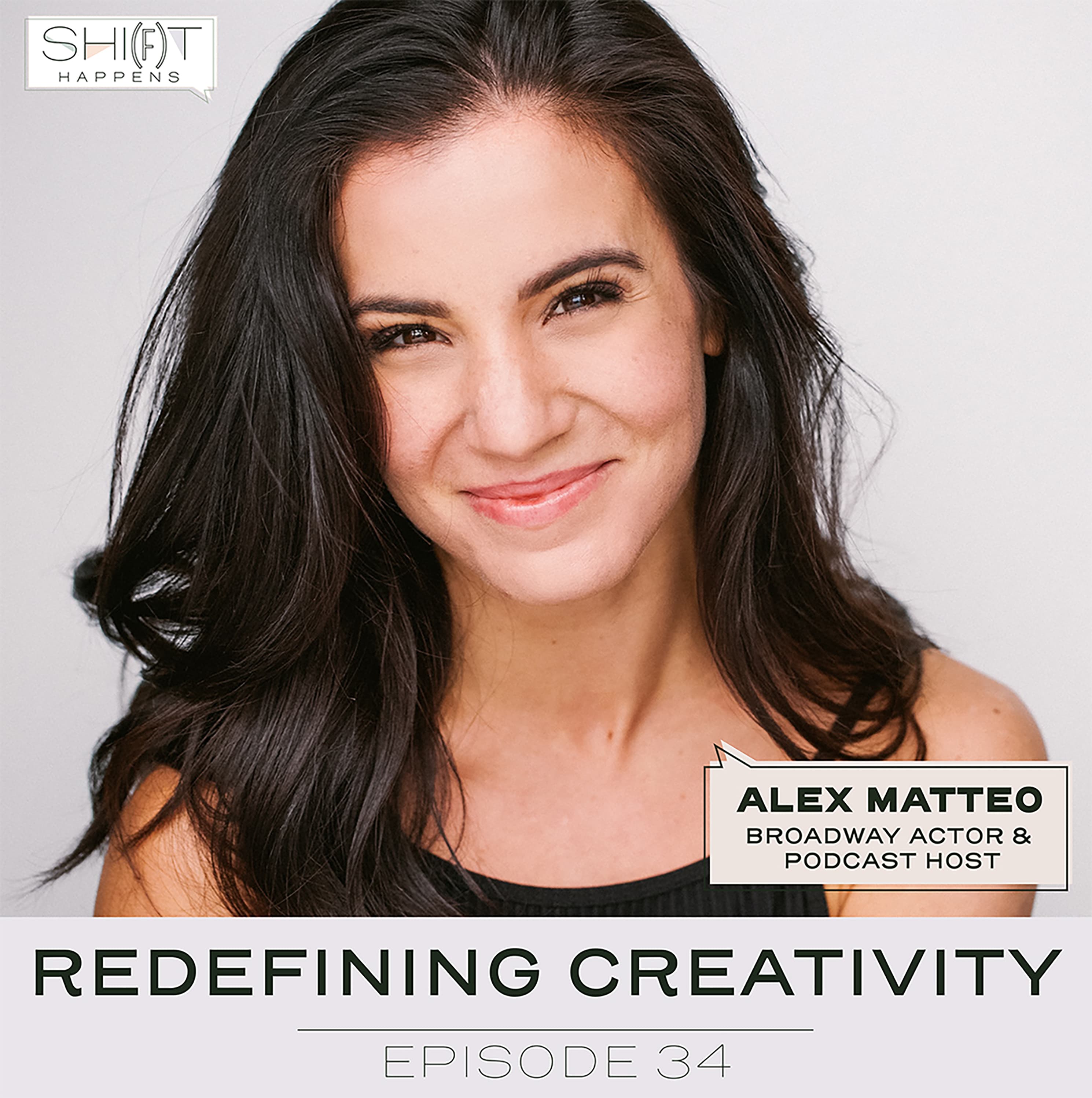 Ep. 34- Redefining Creativity with Broadway Actor and Podcast Host Alex Matteo - SHI(F)T HAPPENS Pod cover