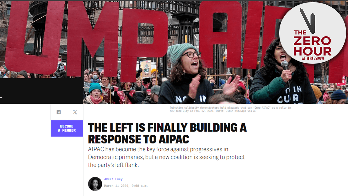 Akela Lacy: AIPAC's $100 Million War on the Left - The Zero Hour with RJ Eskow cover