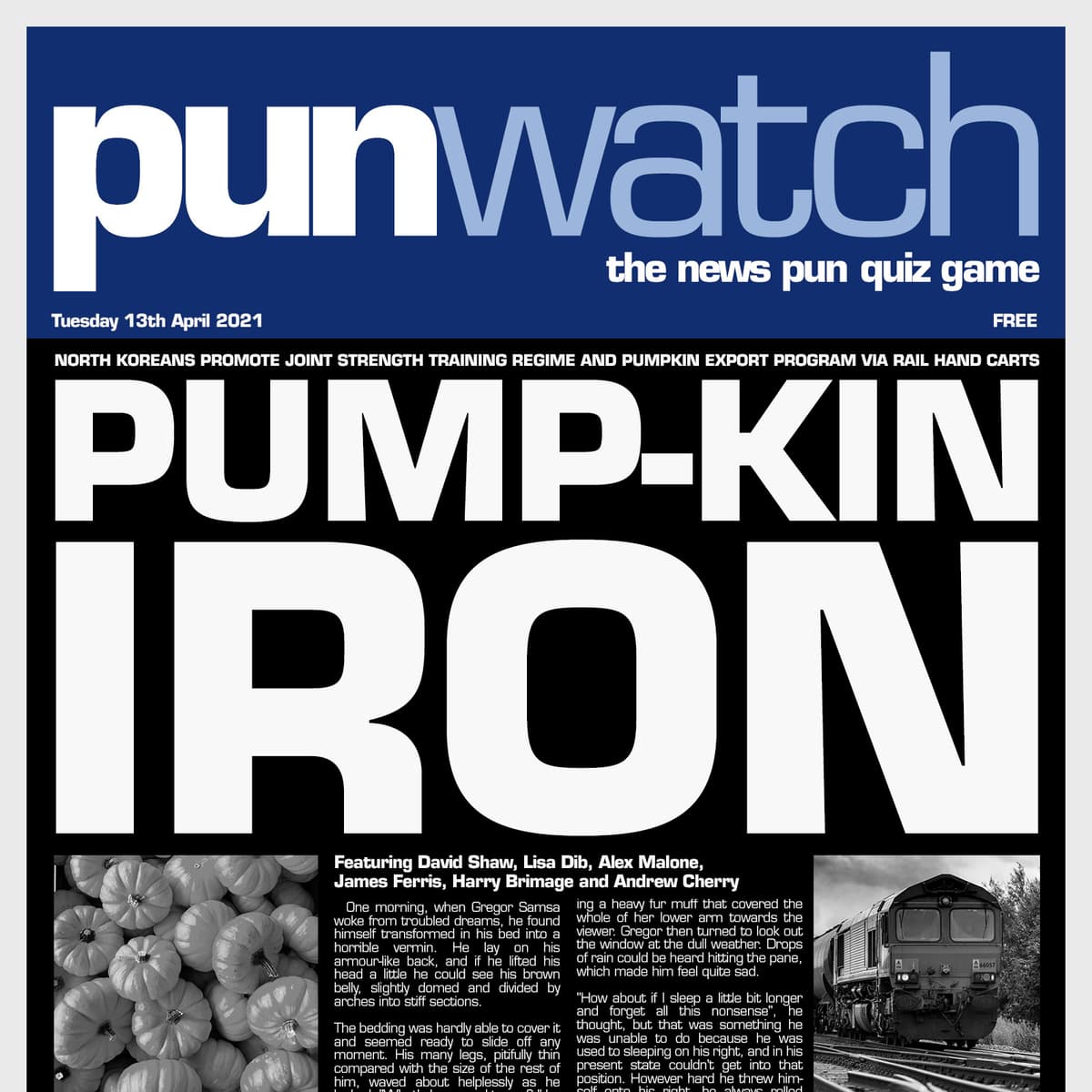 504: Pump-kin Iron - Pun Watch: The News Pun Quiz Game cover