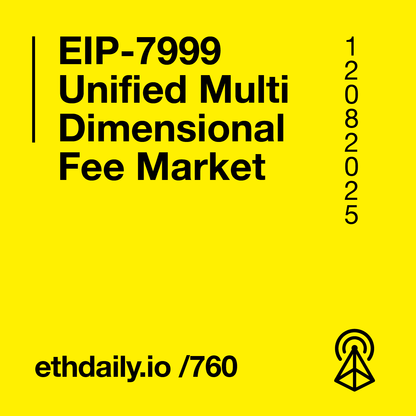 EIP-7999 Unified Multidimensional Fee Market - ETH Daily Crypto News cover