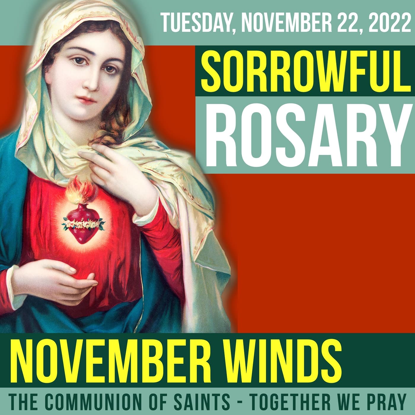 LISTEN - ROSARY TUESDAY - Theme: NOVEMBER WINDS - A Rosary Companion cover