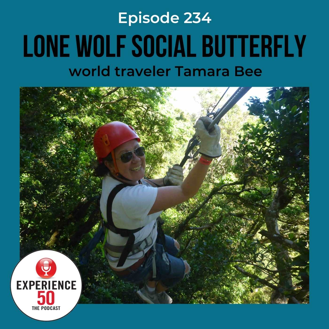 234 Lone Wolf Social Butterfly - Tamara Bee — Experience 50 Podcast for Midlife cover