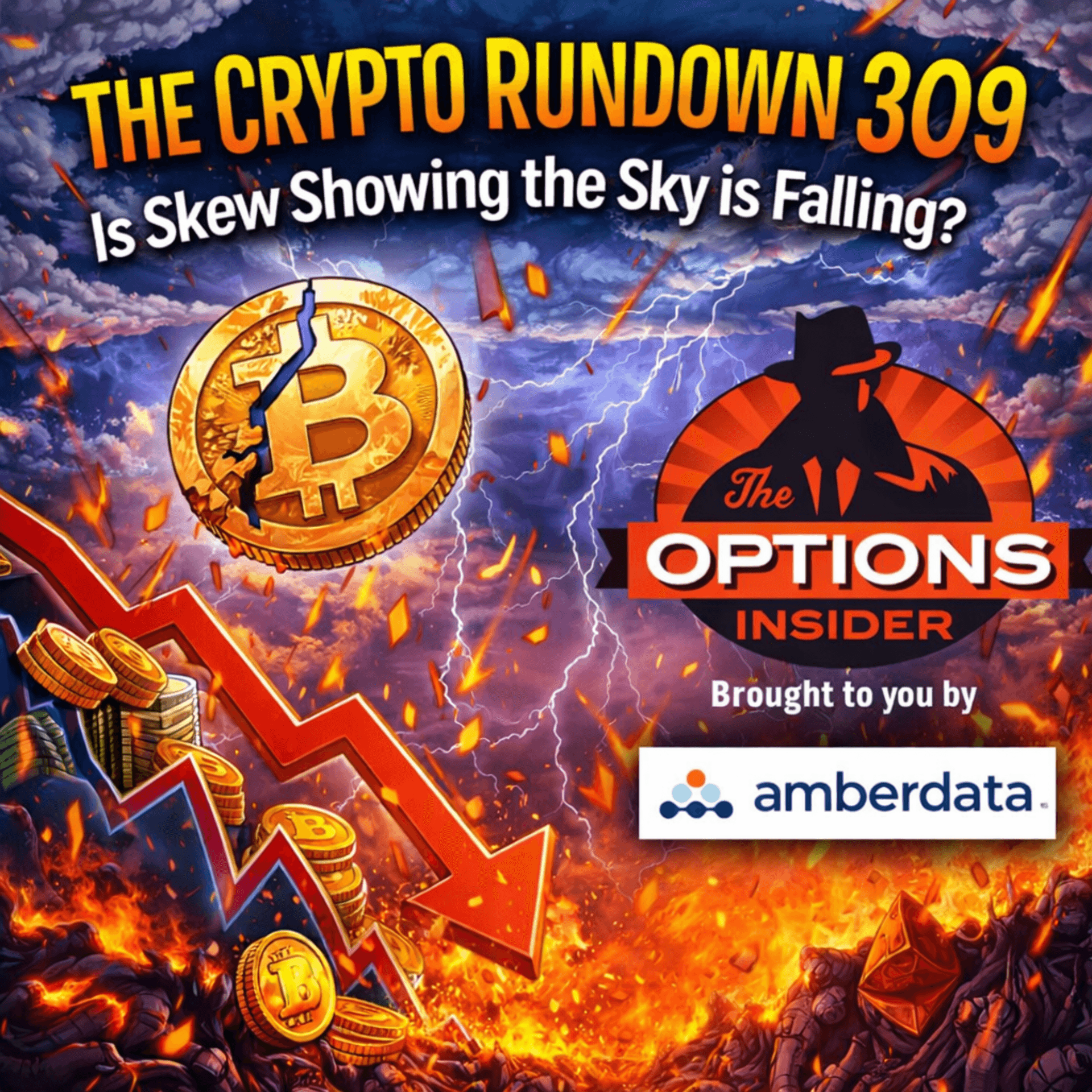 The Crypto Rundown 309: Is Skew Showing the Sky is Falling? - The Crypto Rundown cover