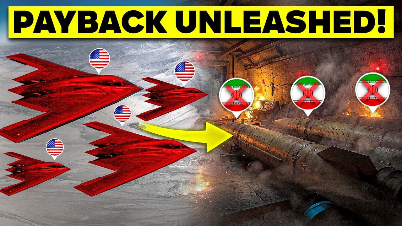US B-2 Bomber Drops 30,000lb Bunker Buster on Iran Missiles Factory - Business Basics cover