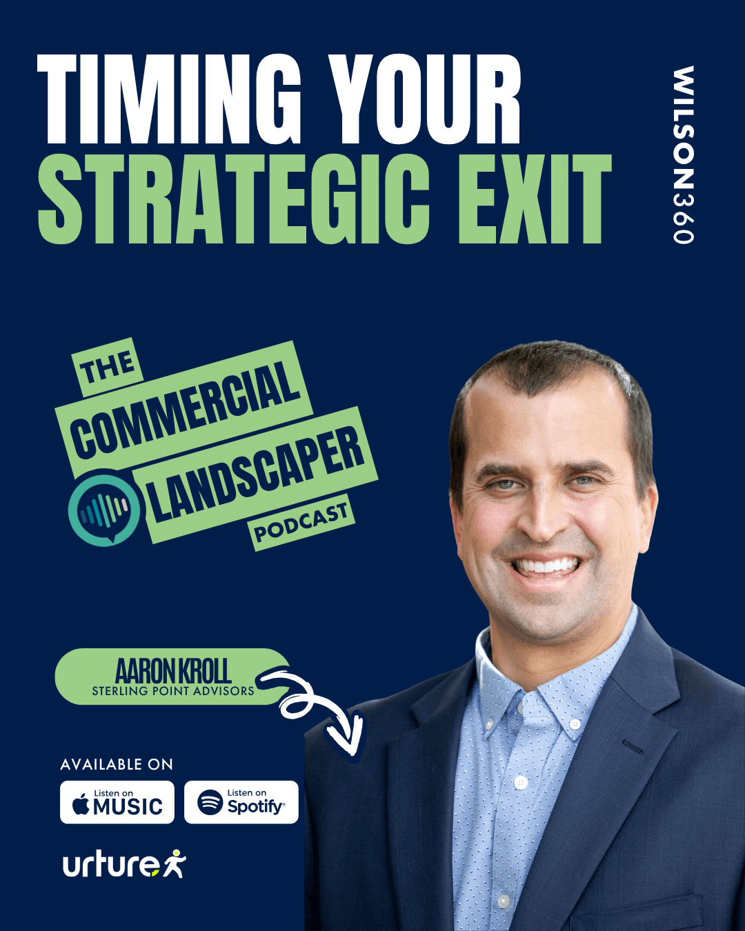 Interview with Aaron Kroll, Co-Founder & Partner at Sterling Point Advisors — The Commercial Landscaper Podcast cover