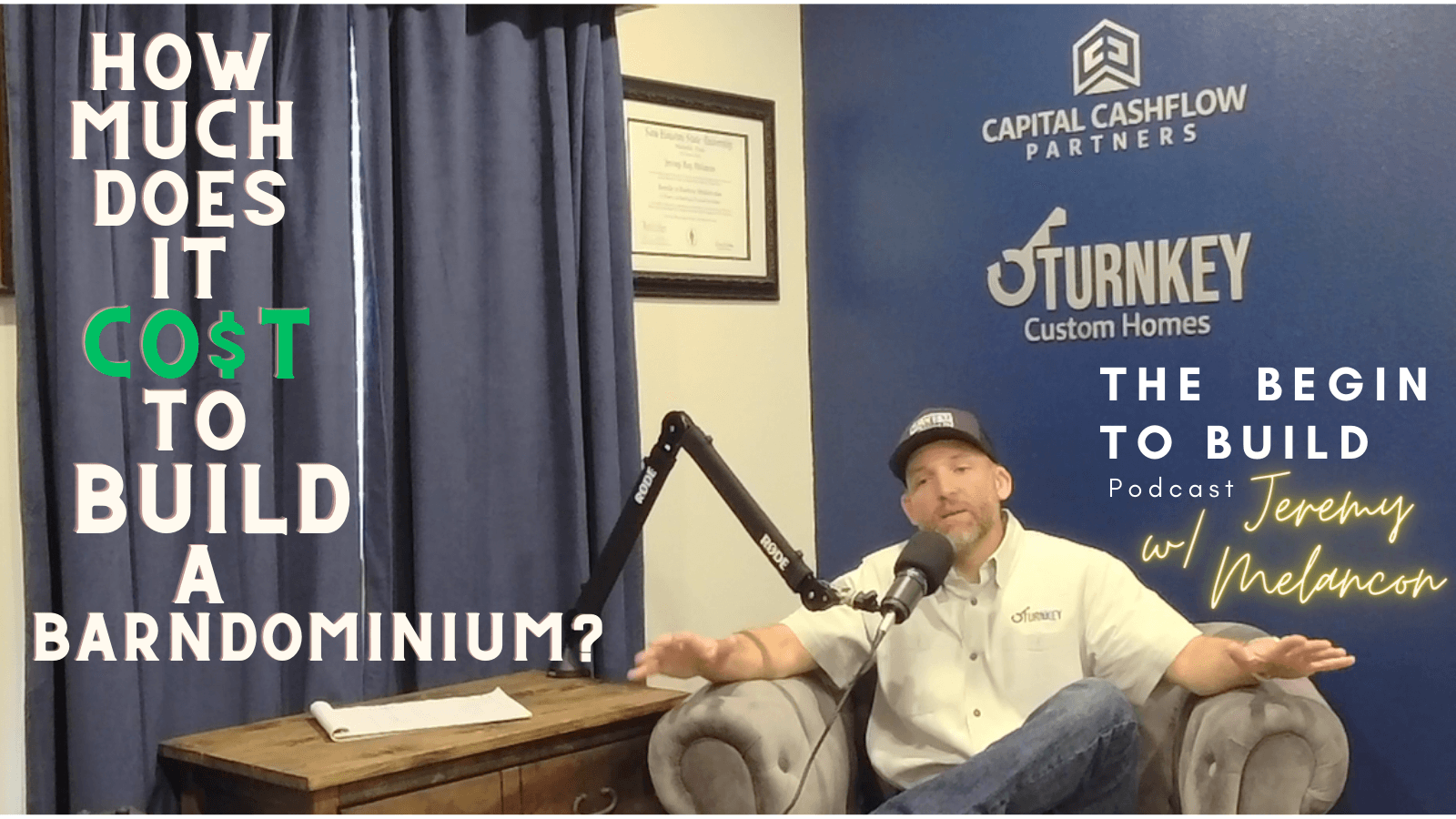Ep 7 - How Much Does It Cost To Build A Barndominium? - Begin to Build cover