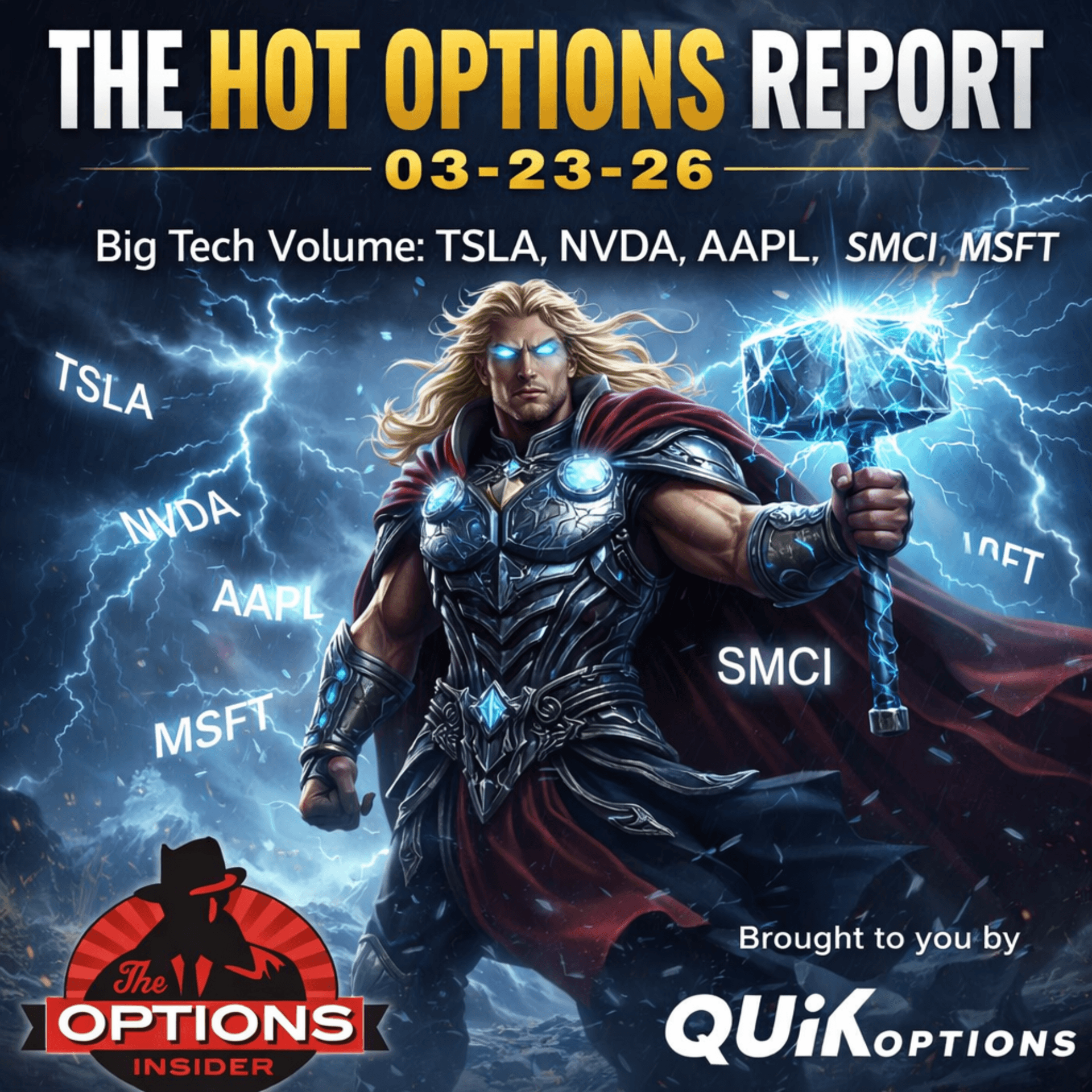 The Hot Options Report: 3-23-26 - The Options Insider Radio Network cover
