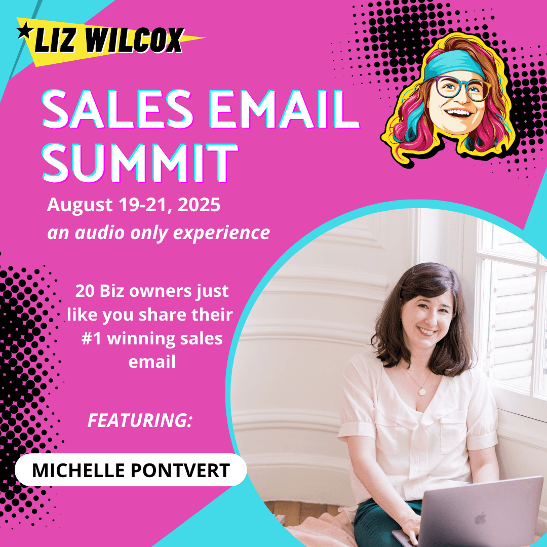*SALES EMAIL SUMMIT* Michelle Pontvert – using formatting to make a sale exciting - The Email Sound Booth with Liz Wilcox cover
