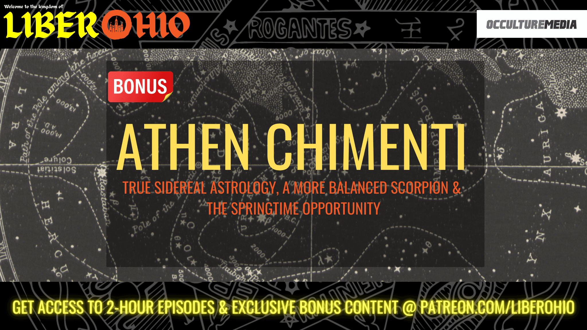 Athen Chimenti || True Sidereal Astrology, A More Balanced Scorpion & The Springtime Opportunity (Bonus Teaser) - Liber Ohio cover