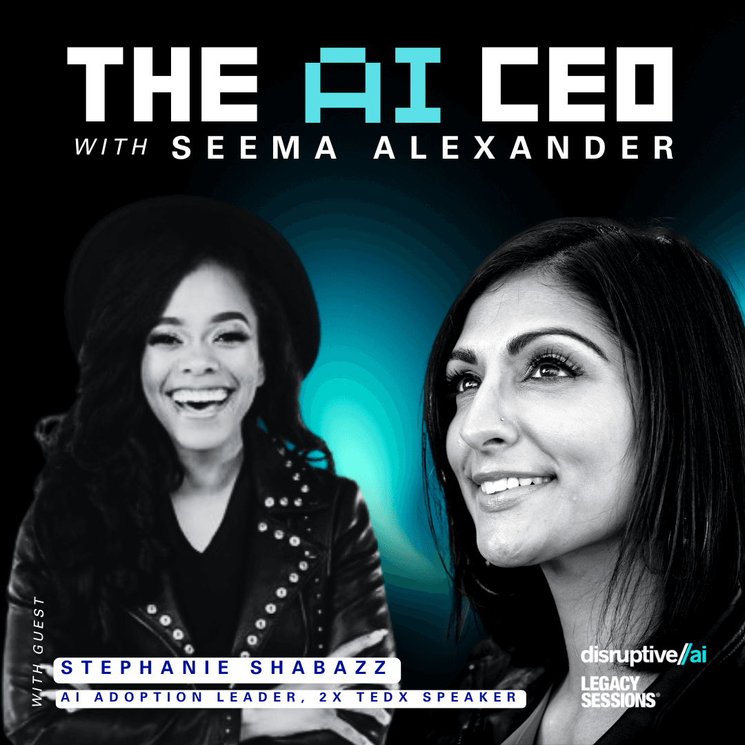 The AI CEO Podcast: AI Just Broke Leadership with Stephanie Shabaz - The AI CEO with Seema Alexander cover