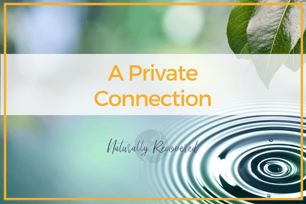 89 - A Private Connection - Naturally Recovered - Recovery Based Meditations with Ashlie cover