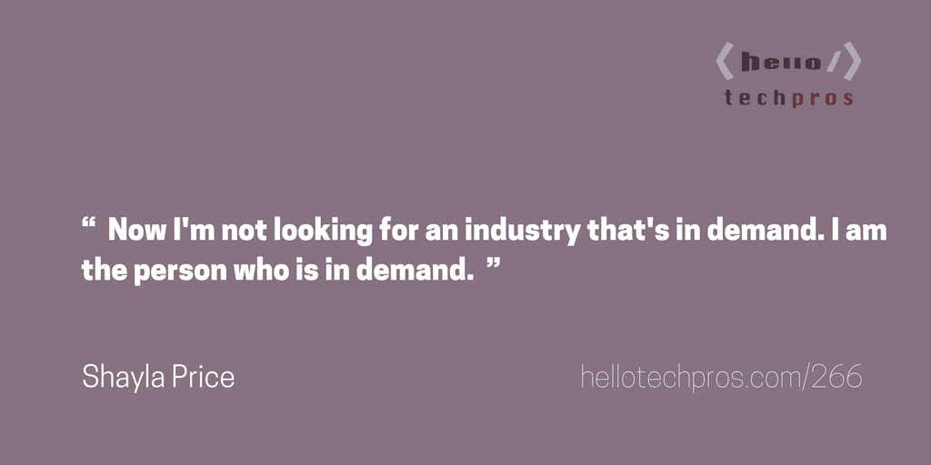 How to Find Your Niche and Grow Your Demand — Shayla Price - Technology Thursday | Hello Tech Pros cover