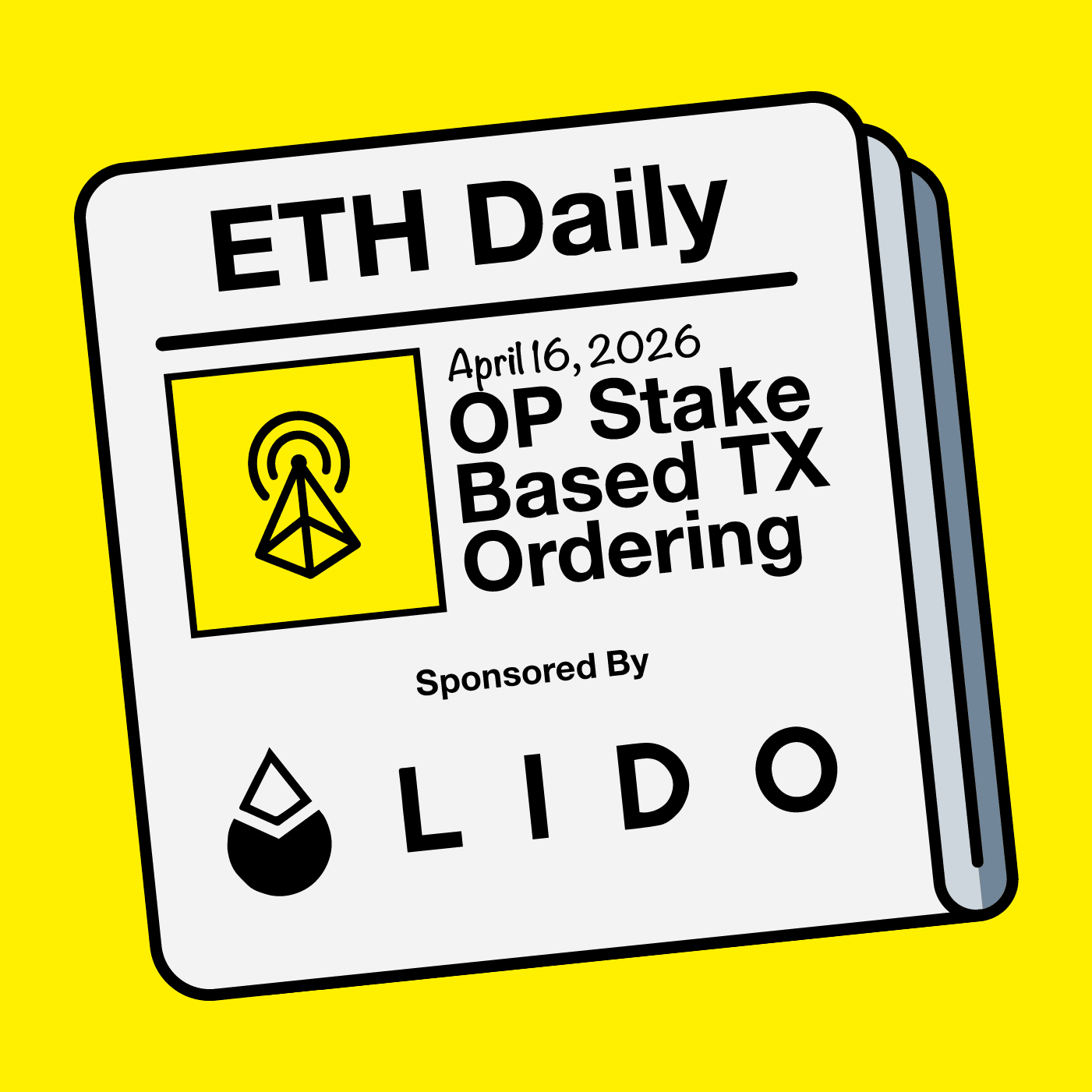 OP Stake-Based TX Ordering - ETH Daily - Ethereum News Briefing cover