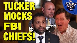 Tucker LAUGHS Hysterically At Bongino & Kash Saying Epstein Killed Himself! - The Jimmy Dore Show cover
