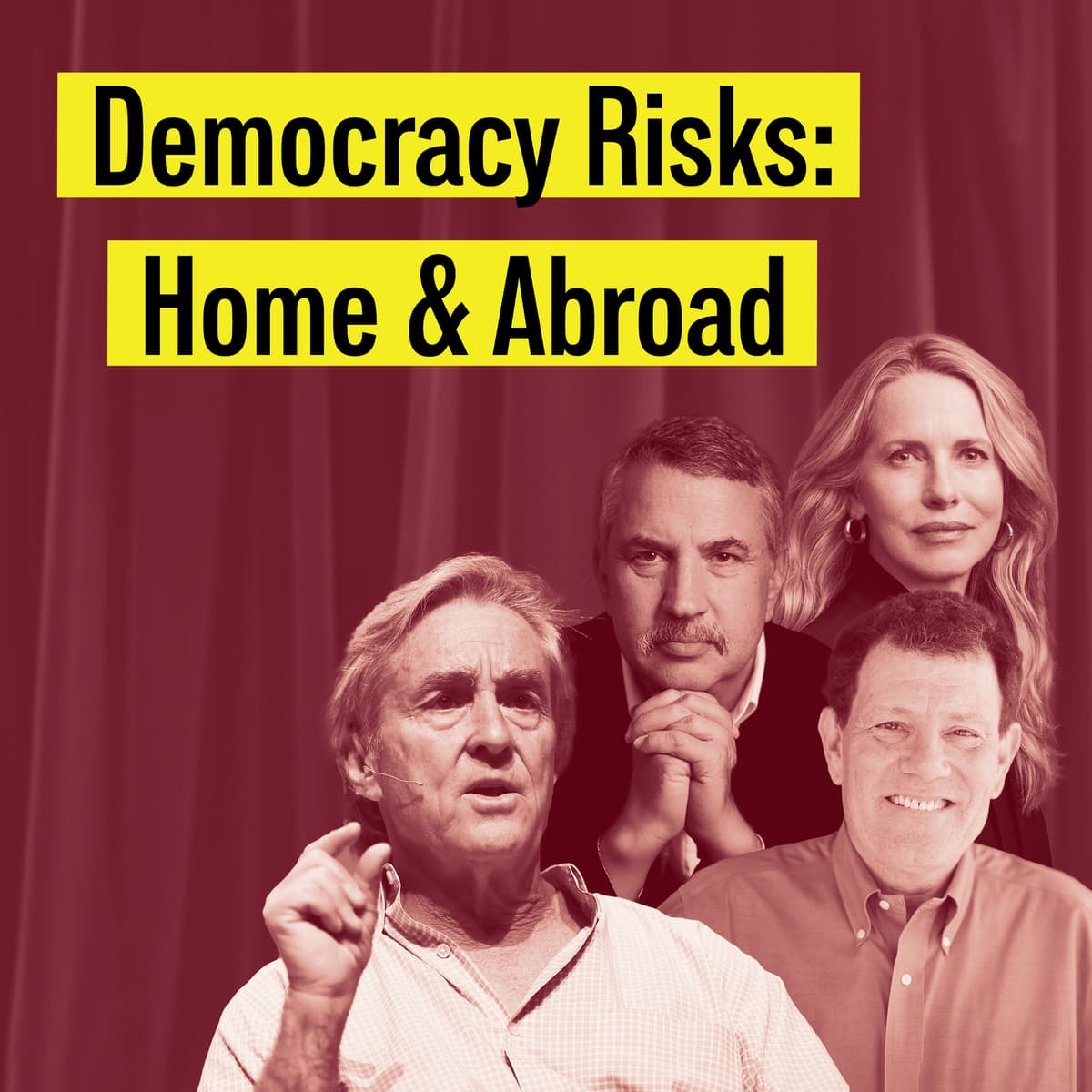 Democracy Under Attack: Tom Friedman, Nick Kristof, Laurene Powell Jobs - Which Side of History? cover