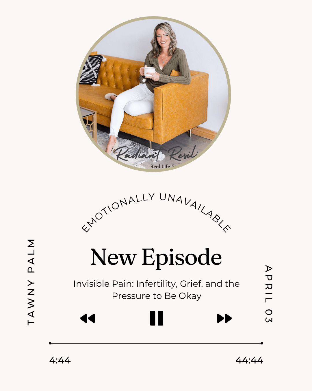 Invisible Pain: Infertility, Grief, and the Pressure to Be Okay - Emotionally Unavailable cover