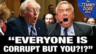 SCREAMING MATCH Between Bernie & RFK At Senate Vaxx Hearing! - The Jimmy Dore Show cover