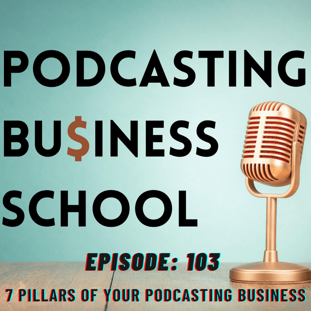 103: 7 Pillars of your podcasting business - Podcasting Business School cover
