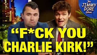 Nick Fuentes SLAMS Charlie Kirk Over Support For Israel! - The Jimmy Dore Show cover