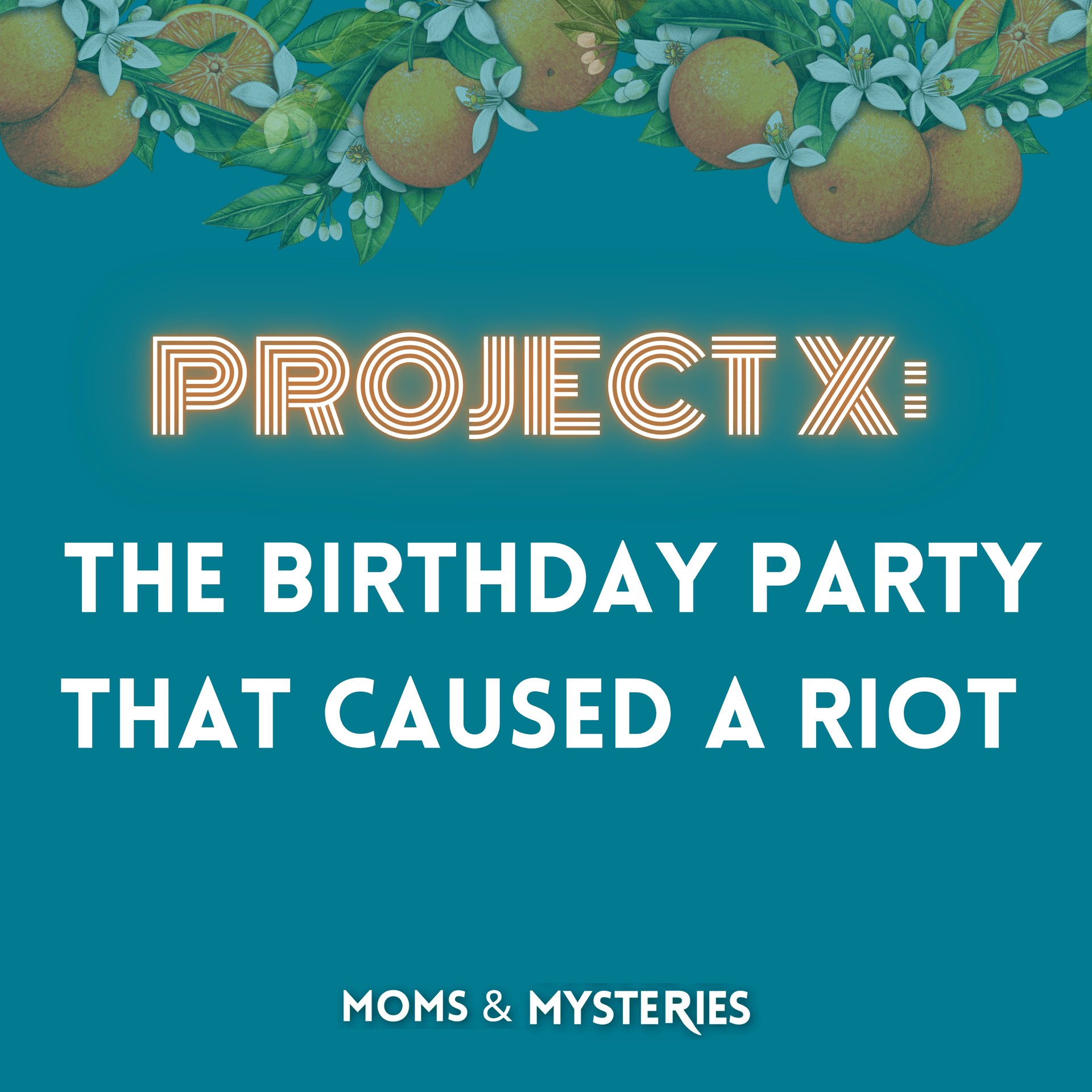 Project X: The Birthday Party That Caused a Riot — Moms and Mysteries: A True Crime Podcast cover
