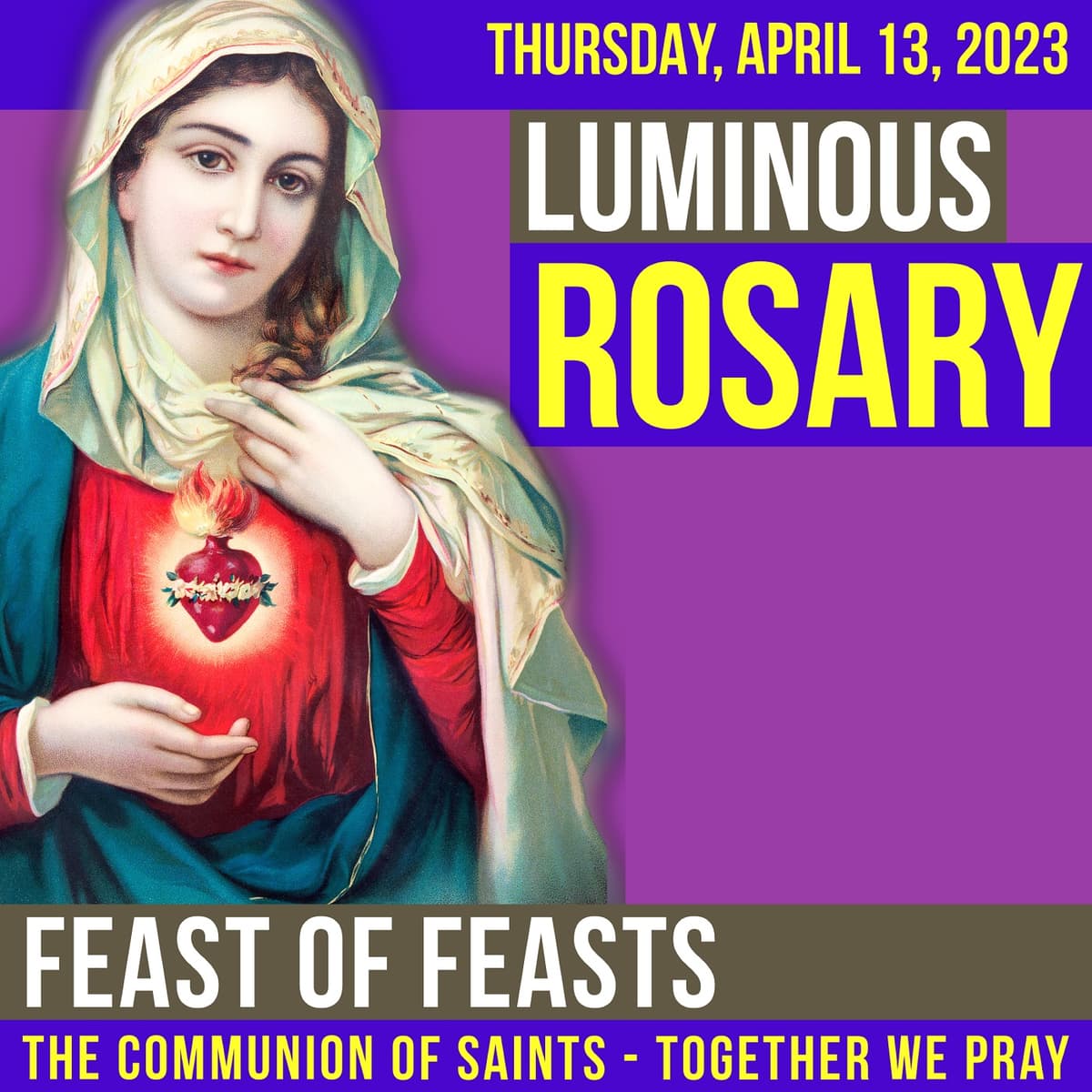 LISTEN - ROSARY THURSDAY - Theme: FEAST OF FEASTS - A Rosary Companion cover