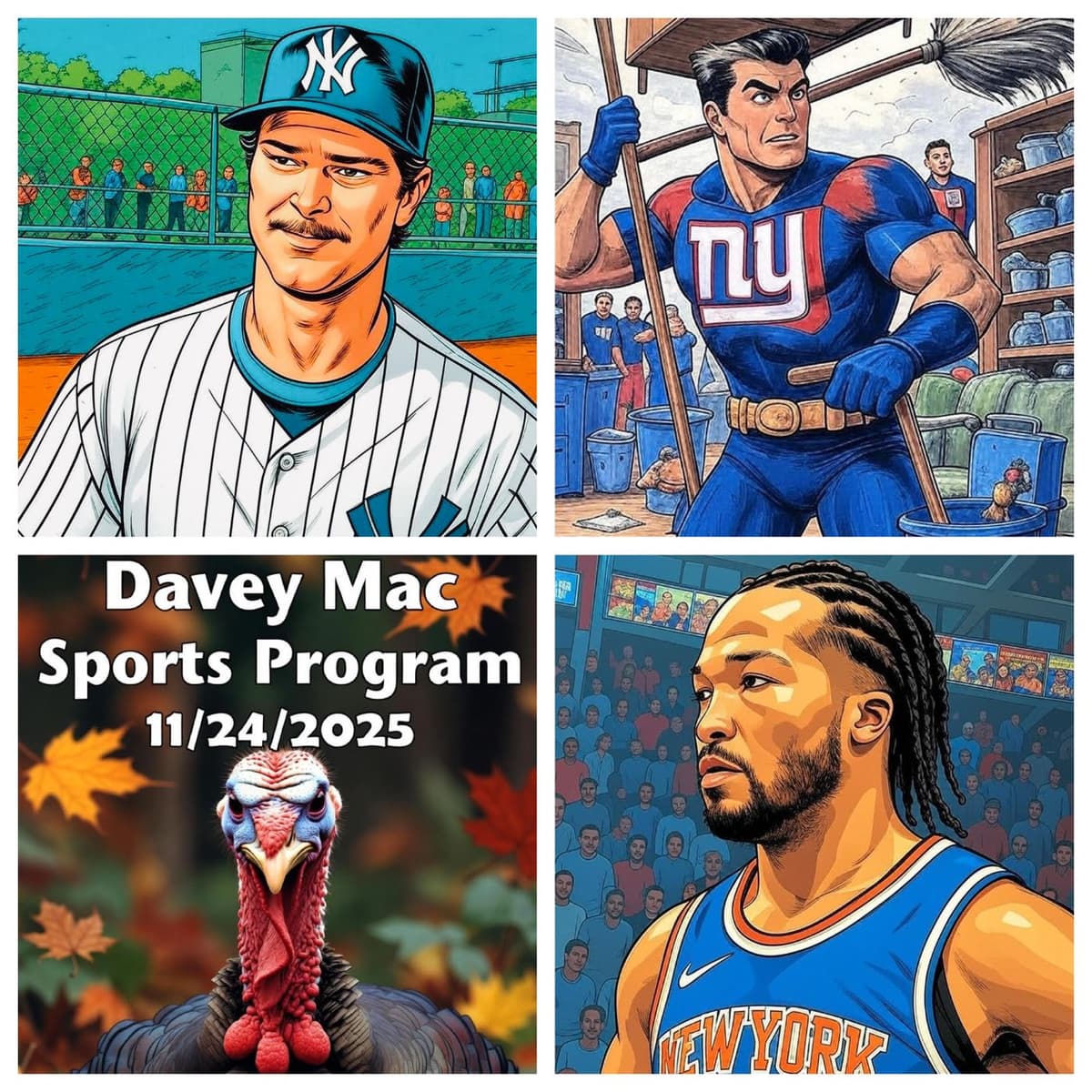 The Giants Clean House! (Thanksgiving Episode 11/24/2025) - Davey Mac Sports Program cover
