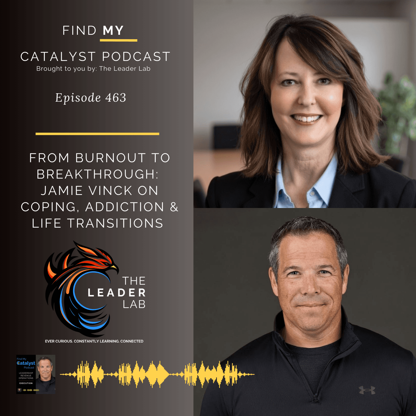 From Burnout to Breakthrough: Jamie Vinck on Coping, Addiction & Life Transitions - Catalyst Sale Podcast cover