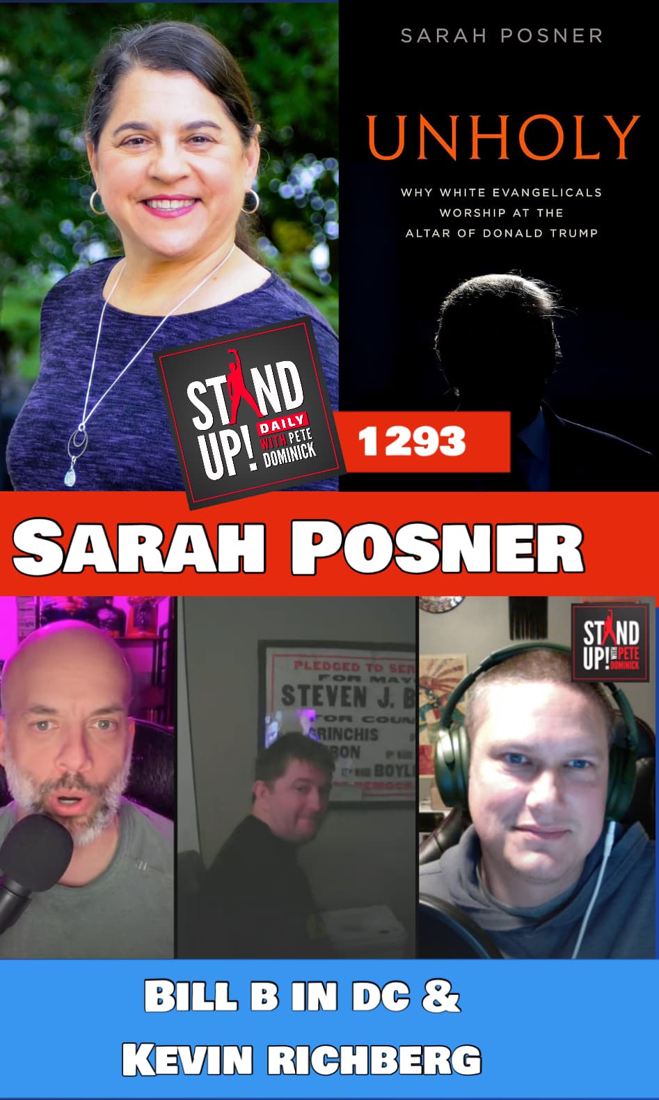1293 Sarah Posner and BoyleBerg (Bill Boyle and Kevin Richberg) — Stand Up! with Pete Dominick cover