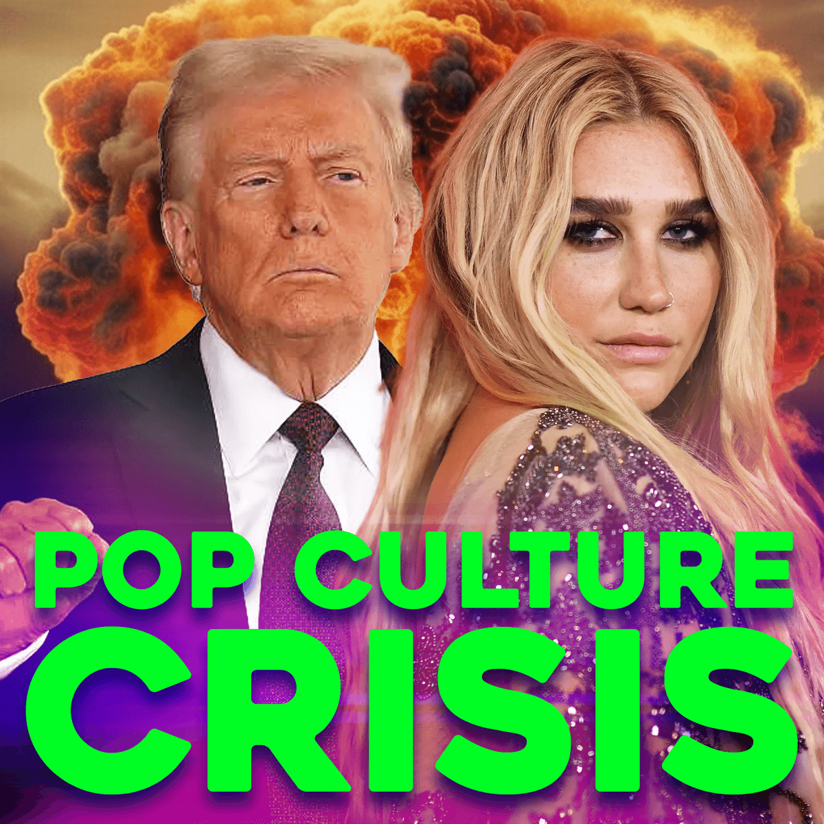 KESHA Goes to WAR With Trump, Glen Powell F's Up, Paramount LAYOFFS, Theaters Are DEAD - Pop Culture Crisis cover