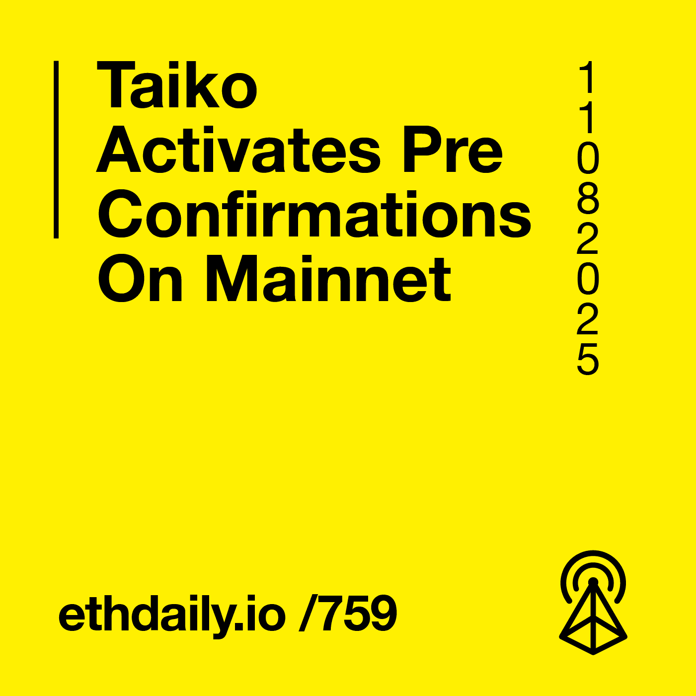 Taiko Activates Preconfirmations On Mainnet - Ethereum News cover