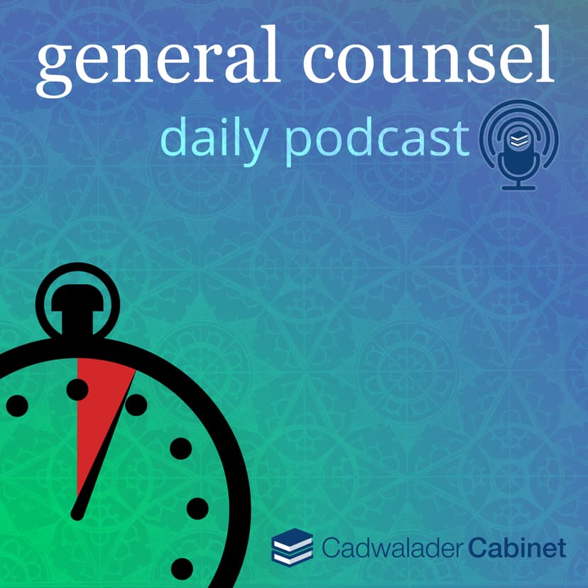 Cadwalader Cabinet General Counsel cover