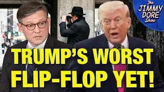 Trump COMPLETELY FLIPS & Now Demands Warrantless Spying On U.S. Citizens! - The Jimmy Dore Show cover