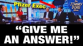 Pfizer Exec Confronted Over Cancer & COVID Vaxx! - The Jimmy Dore Show cover