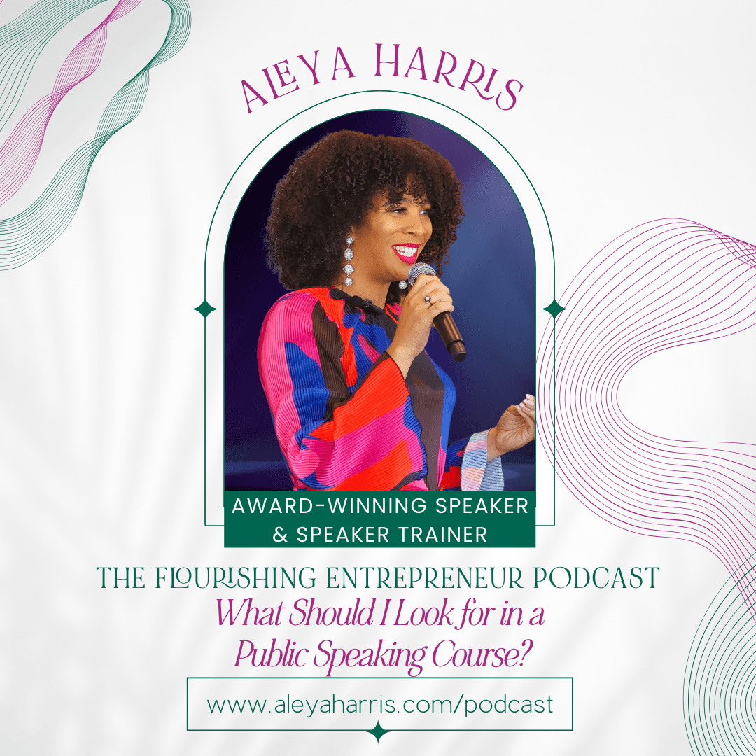 What Should I Look for in a Public Speaking Course? - The Flourishing Entrepreneur Podcast cover
