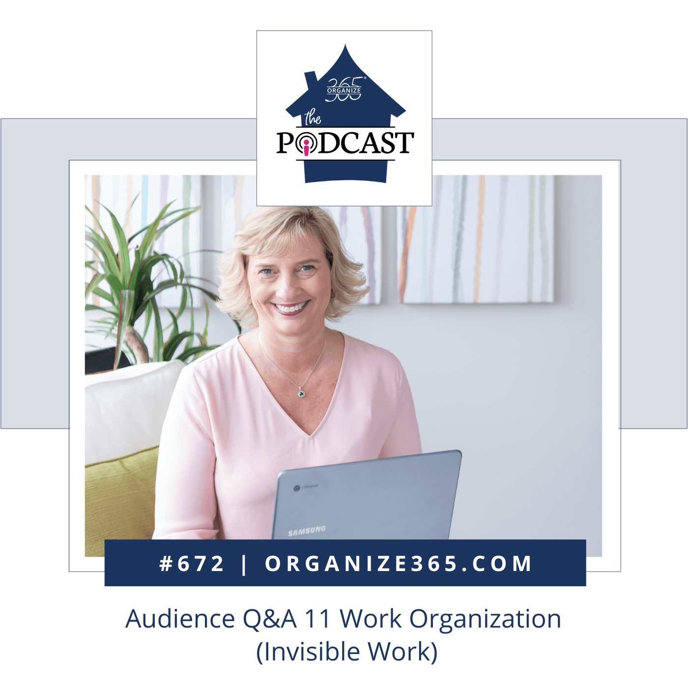672 - Audience Q&A 11 Work Organization (Invisible Work) - Organize 365 Podcast cover