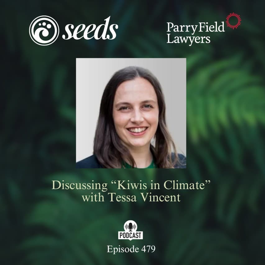 Tessa Vincent on 'Kiwis in Climate' book and her journey - Seeds cover
