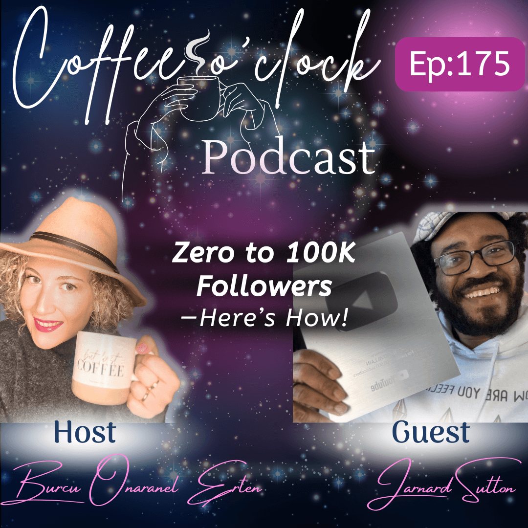 Zero to 100K Followers on YouTube — Here's How! with Jarnard Sutton - Coffee o'clock Podcast cover