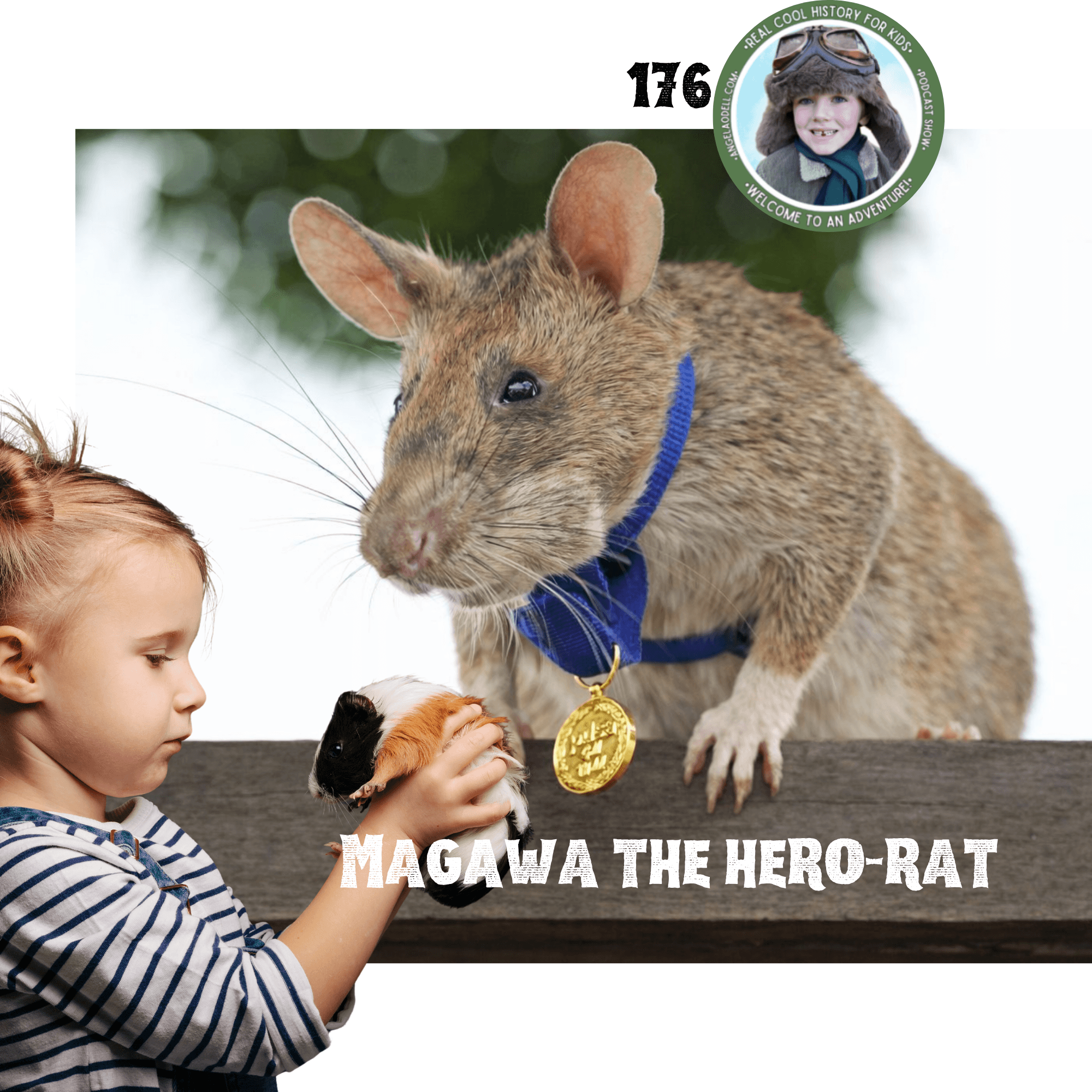 Magawa, the HeroRat (a special episode for Anna Buckingham) - Real Cool History for Kids cover