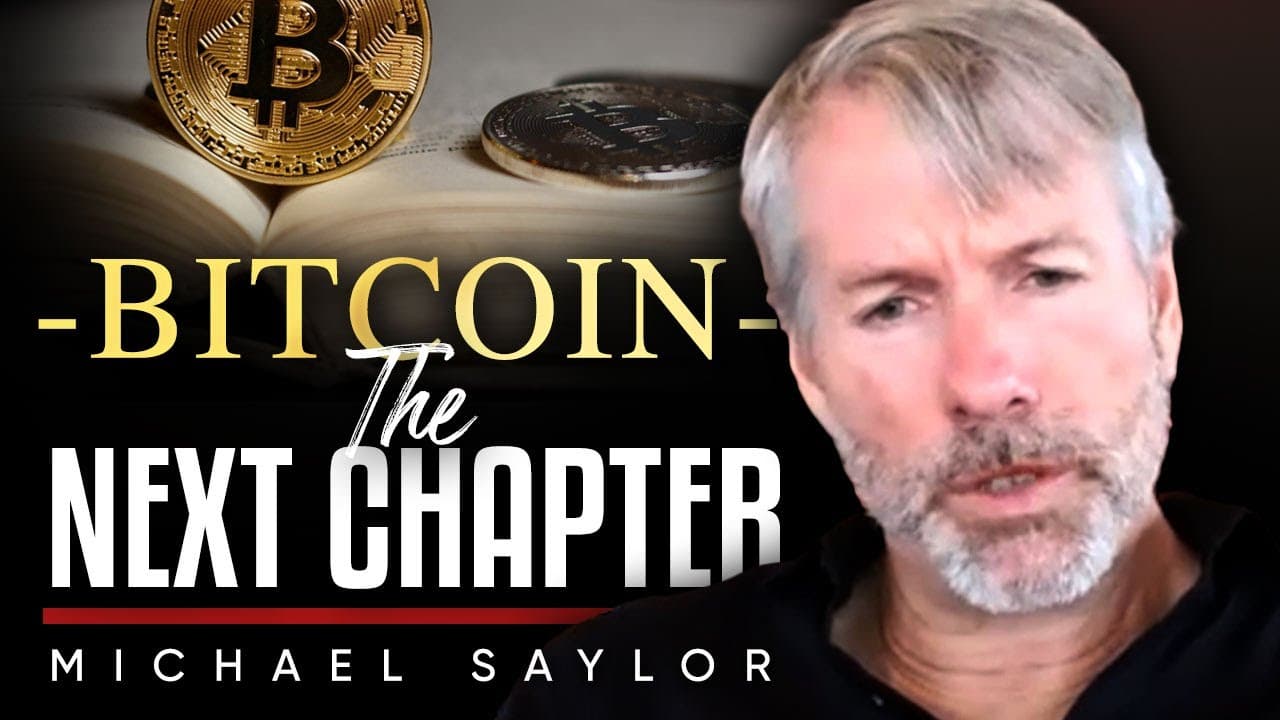 "Bitcoin is the next chapter." - Michael Saylor. - London Real cover