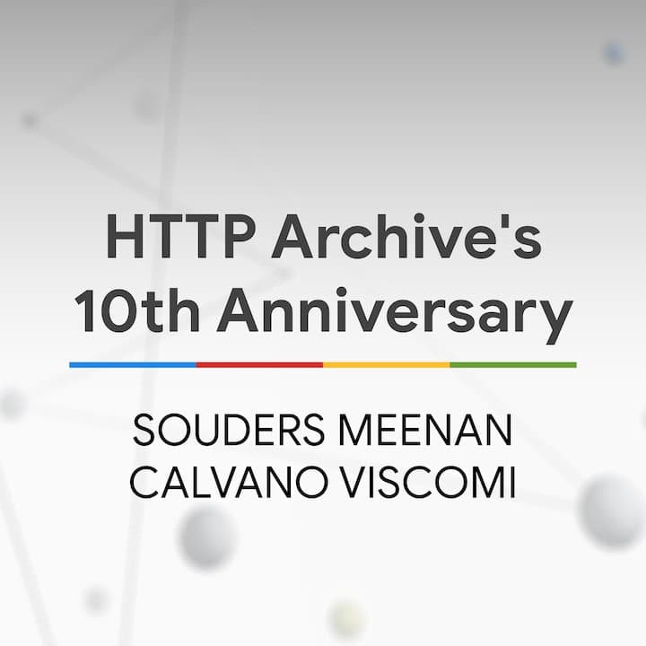 HTTP Archive's 10th Anniversary - The State of the Web cover