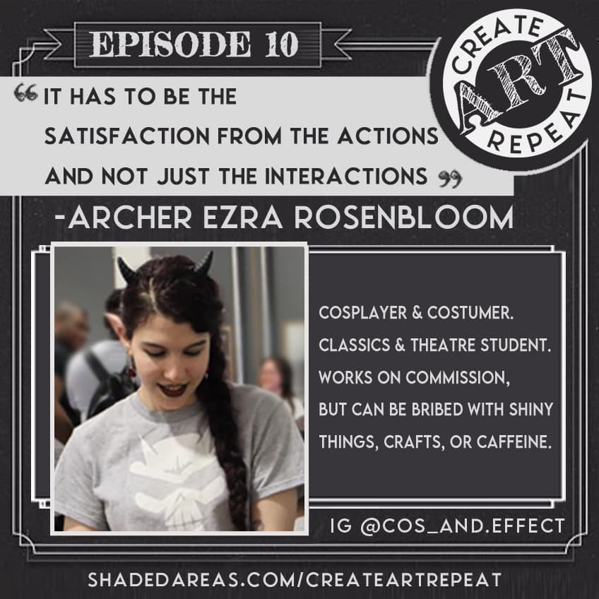 Ep10 - A Retrospective Chat on Eps 6-9 - Create - Art - Repeat cover