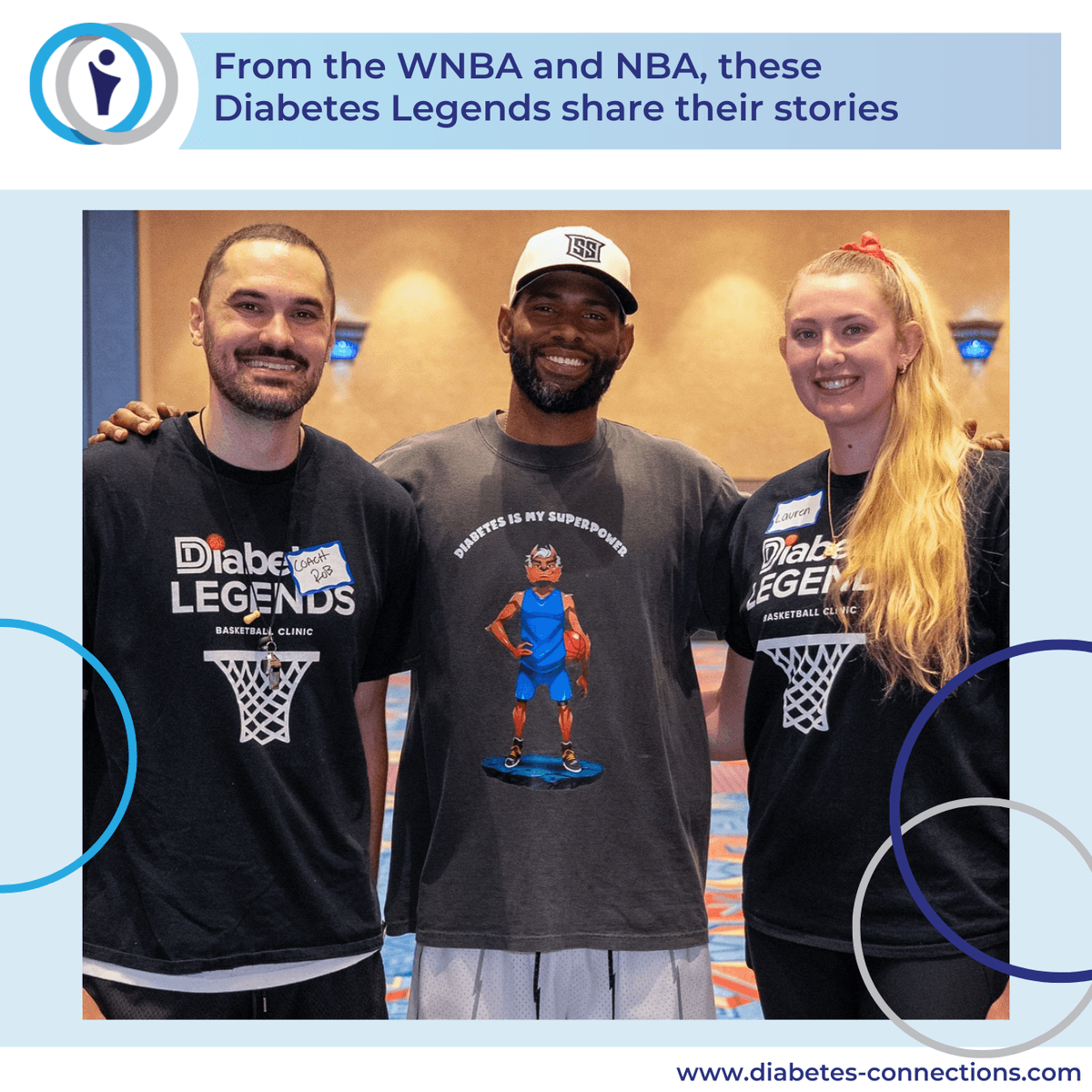 From the WNBA and NBA, Diabetes Legends Lauren Cox and Gary Forbes share their stories - Diabetes Connections | Type 1 Diabetes cover