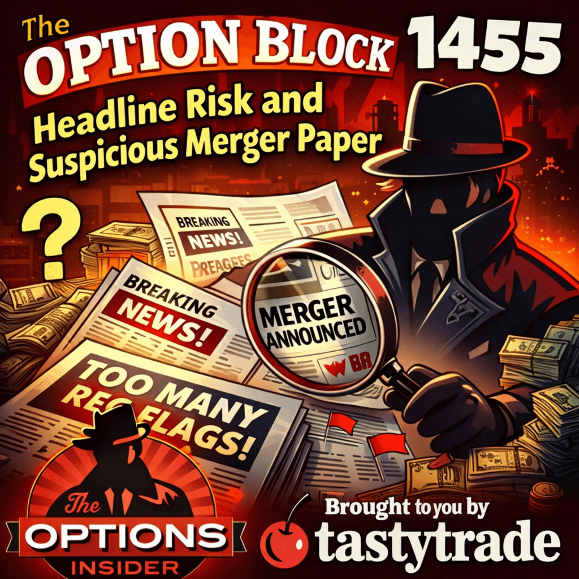 The Option Block 1455: Headline Risk and Suspicious Merger Paper - The Options Insider Radio Network cover