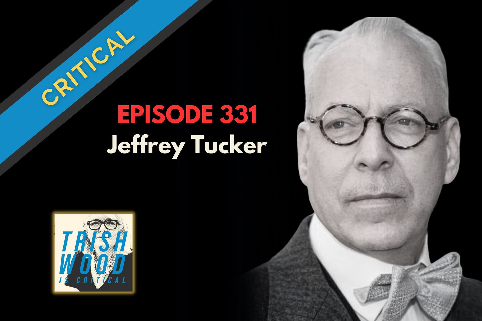Guest Jeffrey Tucker, Brownstone Institute — Trish Wood is Critical cover