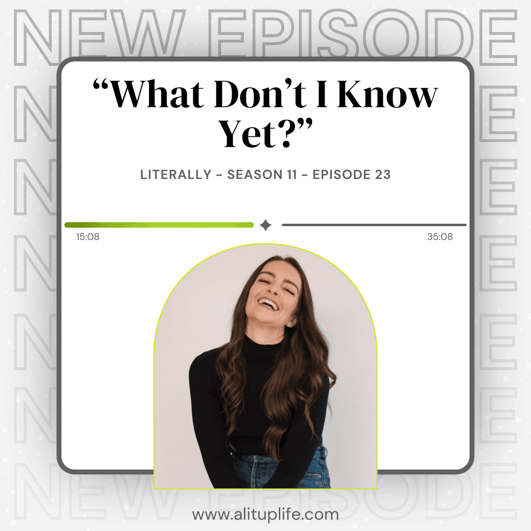 “What Don’t I Know Yet?” (Session 17 with Jackie) - LITerally cover