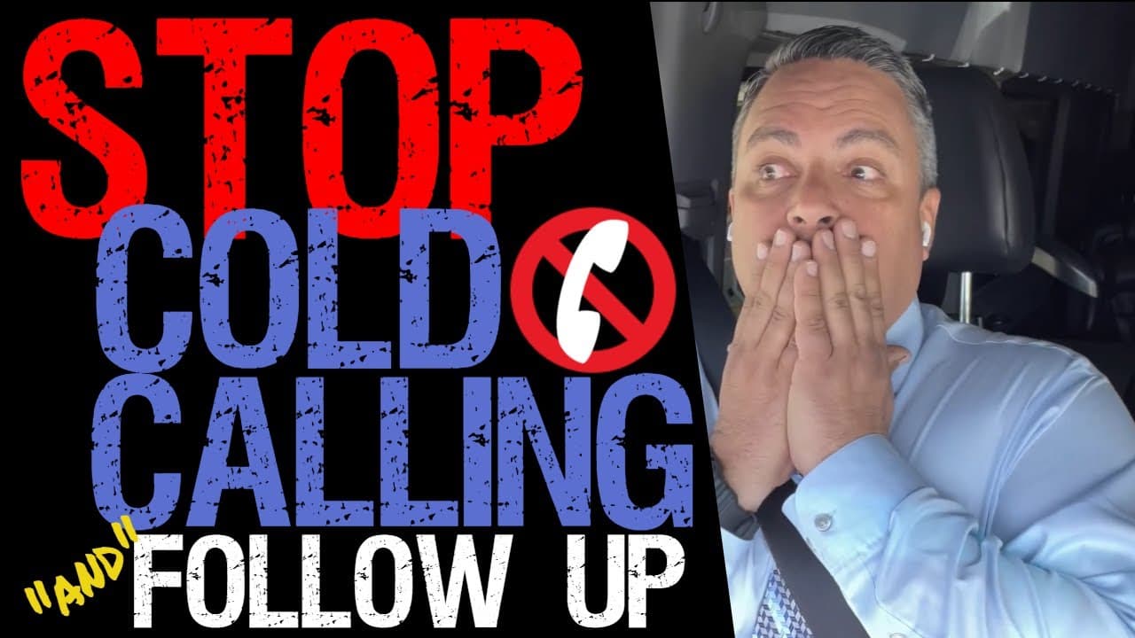 Stop Cold Calling - Real Estate Sales Trainer and Coach cover