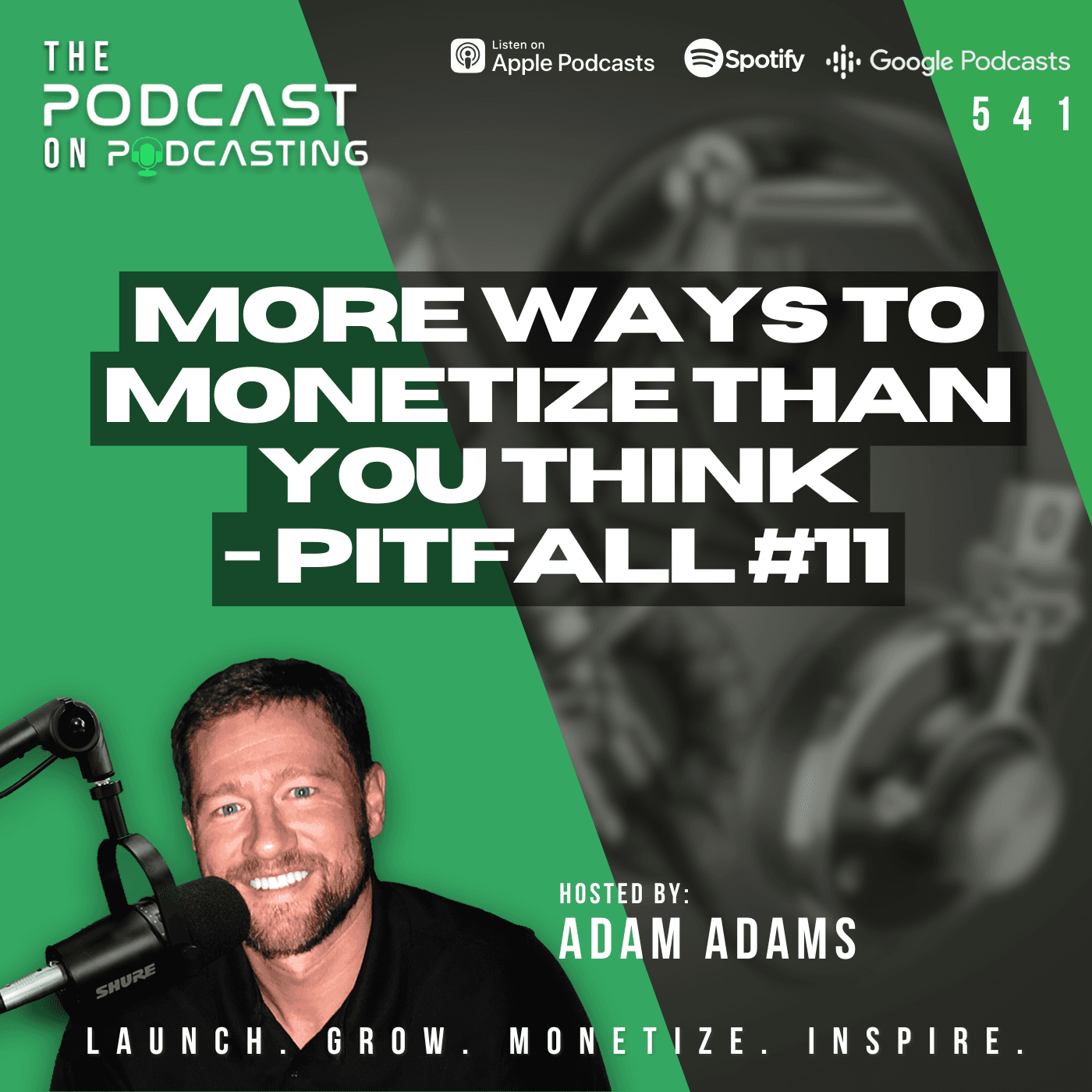 More Ways To Monetize Than You Think - Pitfall #11 [541] - The Podcast On Podcasting cover