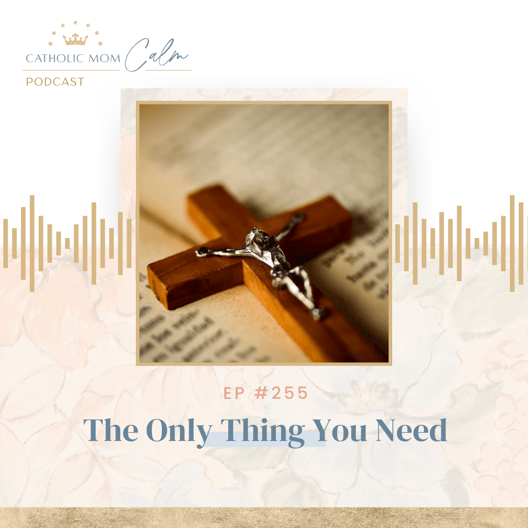 The Only Thing You Need - Catholic Mom Calm cover